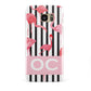 Black Striped Flamingo Samsung Galaxy S7 Edge Case