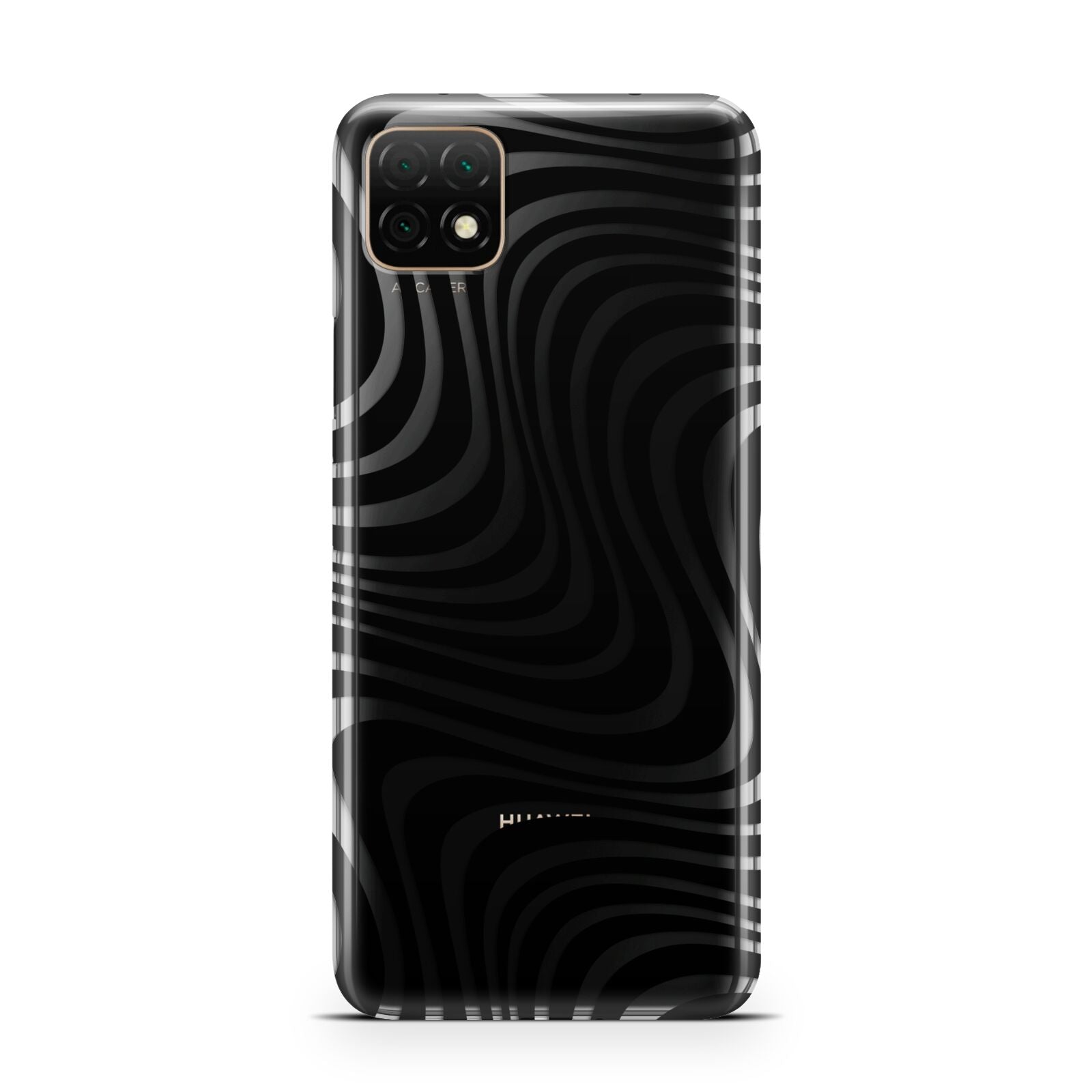 Black Wave Huawei Enjoy 20 Phone Case