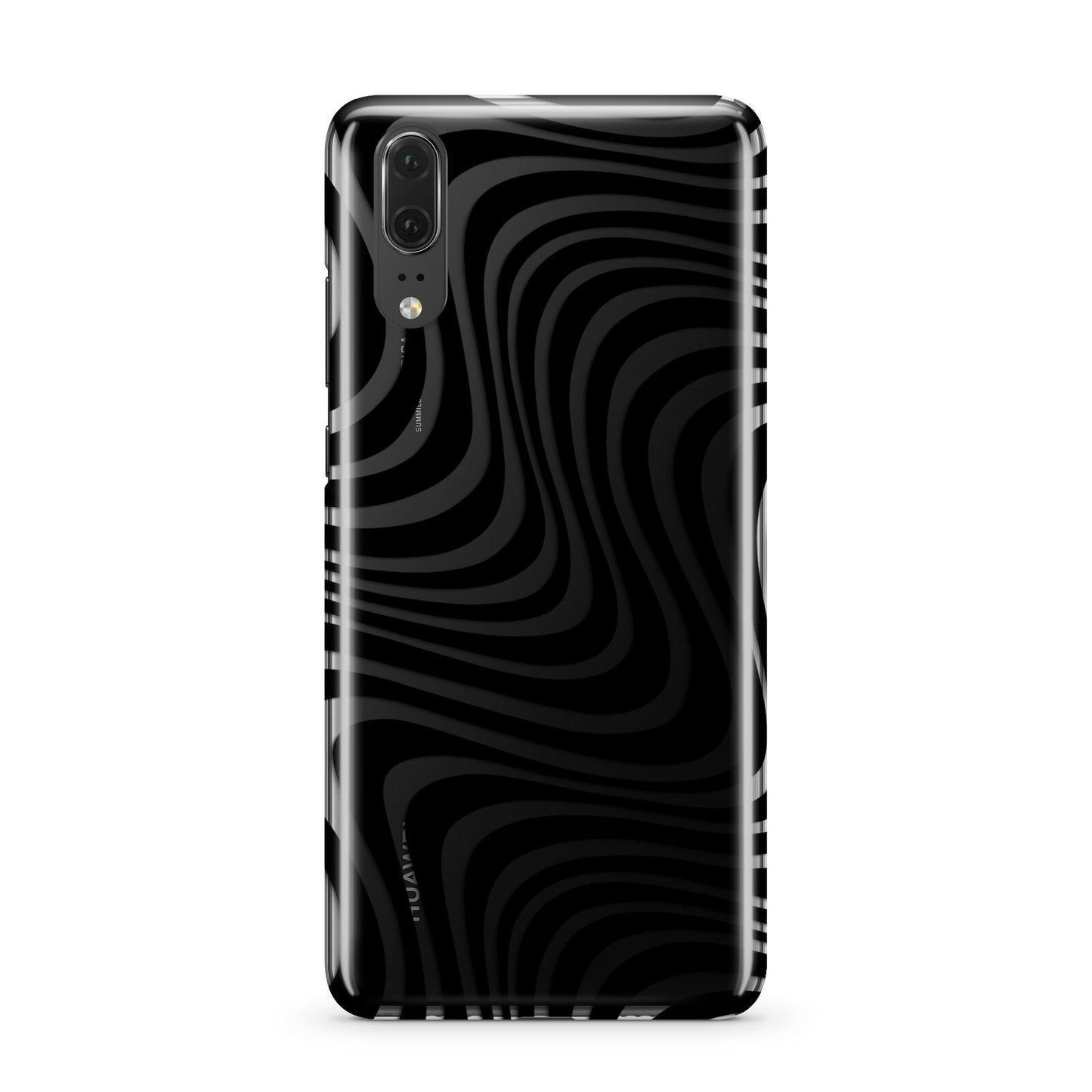 Black Wave Huawei P20 Phone Case