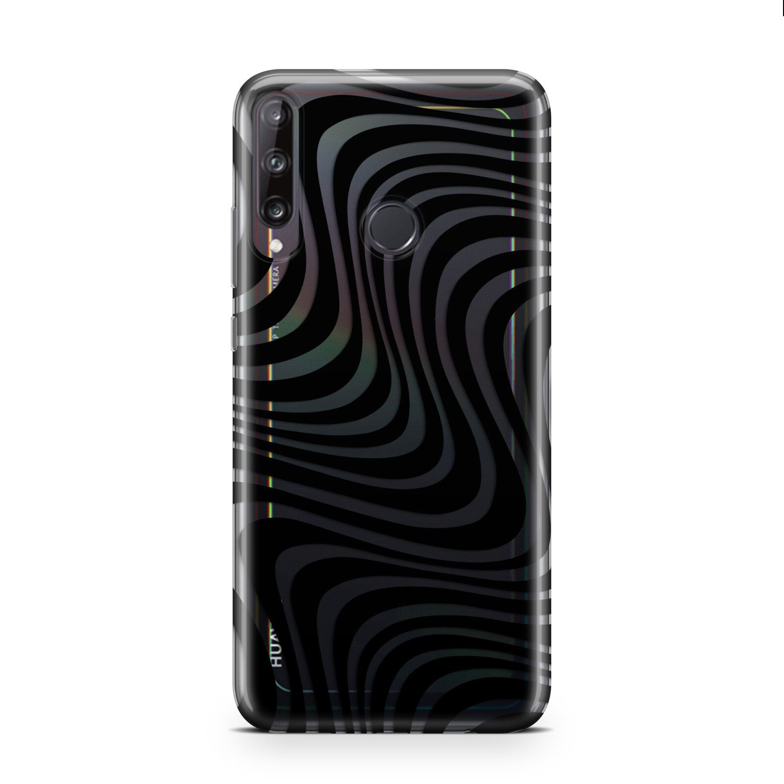 Black Wave Huawei P40 Lite E Phone Case
