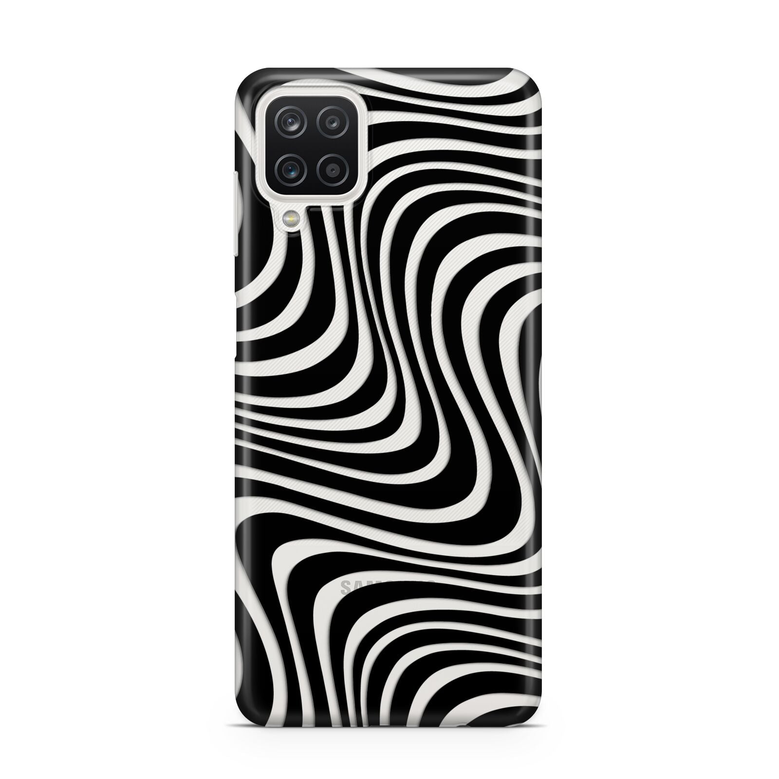 Black Wave Samsung A12 Case