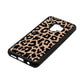 Black White Leopard Print Nude Pebble Leather Samsung S9 Case Side Angle