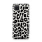 Black White Leopard Print Samsung A12 Case