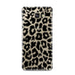 Black White Leopard Print Samsung Galaxy A3 2016 Case on gold phone