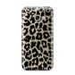 Black White Leopard Print Samsung Galaxy A3 2017 Case on gold phone