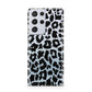 Black White Leopard Print Samsung S21 Ultra Case