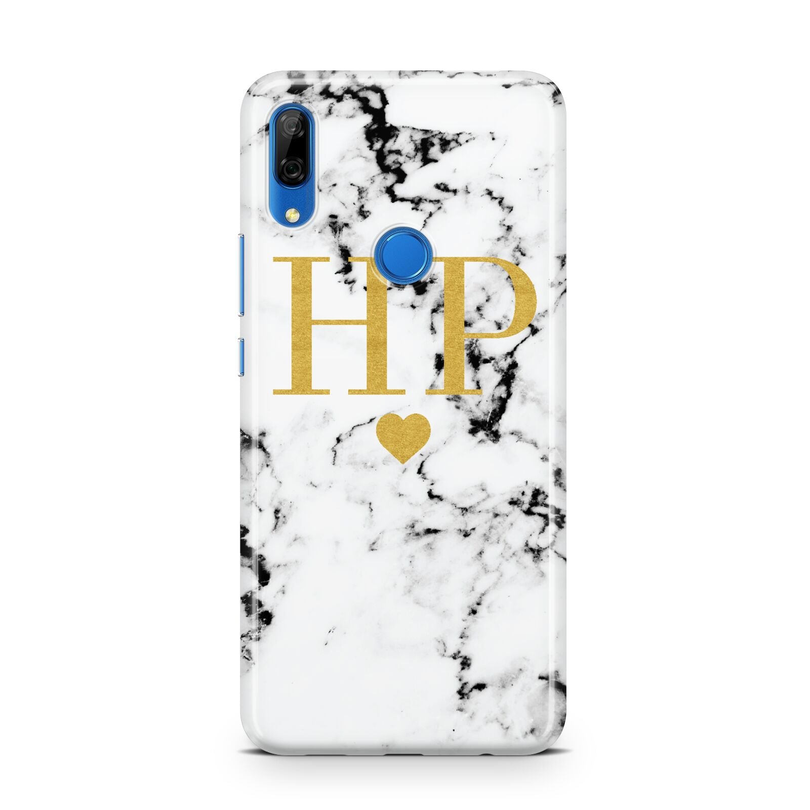 Black White Marble Gold Monogram Huawei P Smart Z
