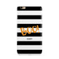 Black White Striped Boo Apple iPhone 6 Plus 3D Tough Case