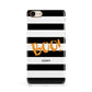 Black White Striped Boo Apple iPhone 7 8 3D Snap Case