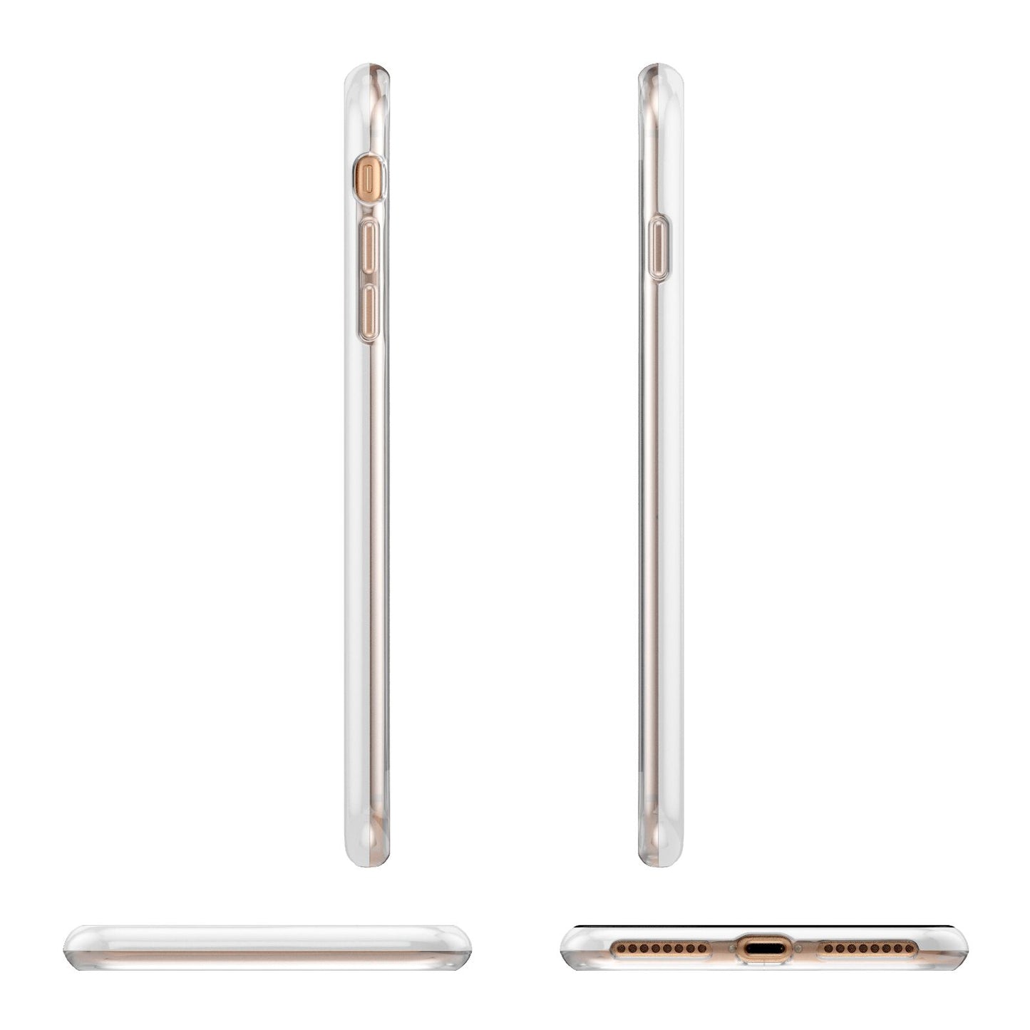 Black White Striped Boo Apple iPhone 7 8 Plus 3D Wrap Tough Case Alternative Image Angles