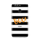 Black White Striped Boo Huawei Nova 2s Phone Case