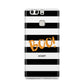 Black White Striped Boo Huawei P9 Case