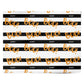 Black White Striped Boo Personalised Wrapping Paper Alternative