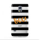 Black White Striped Boo Samsung Galaxy S5 Mini Case