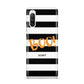 Black White Striped Boo Sony Xperia 10 III Case