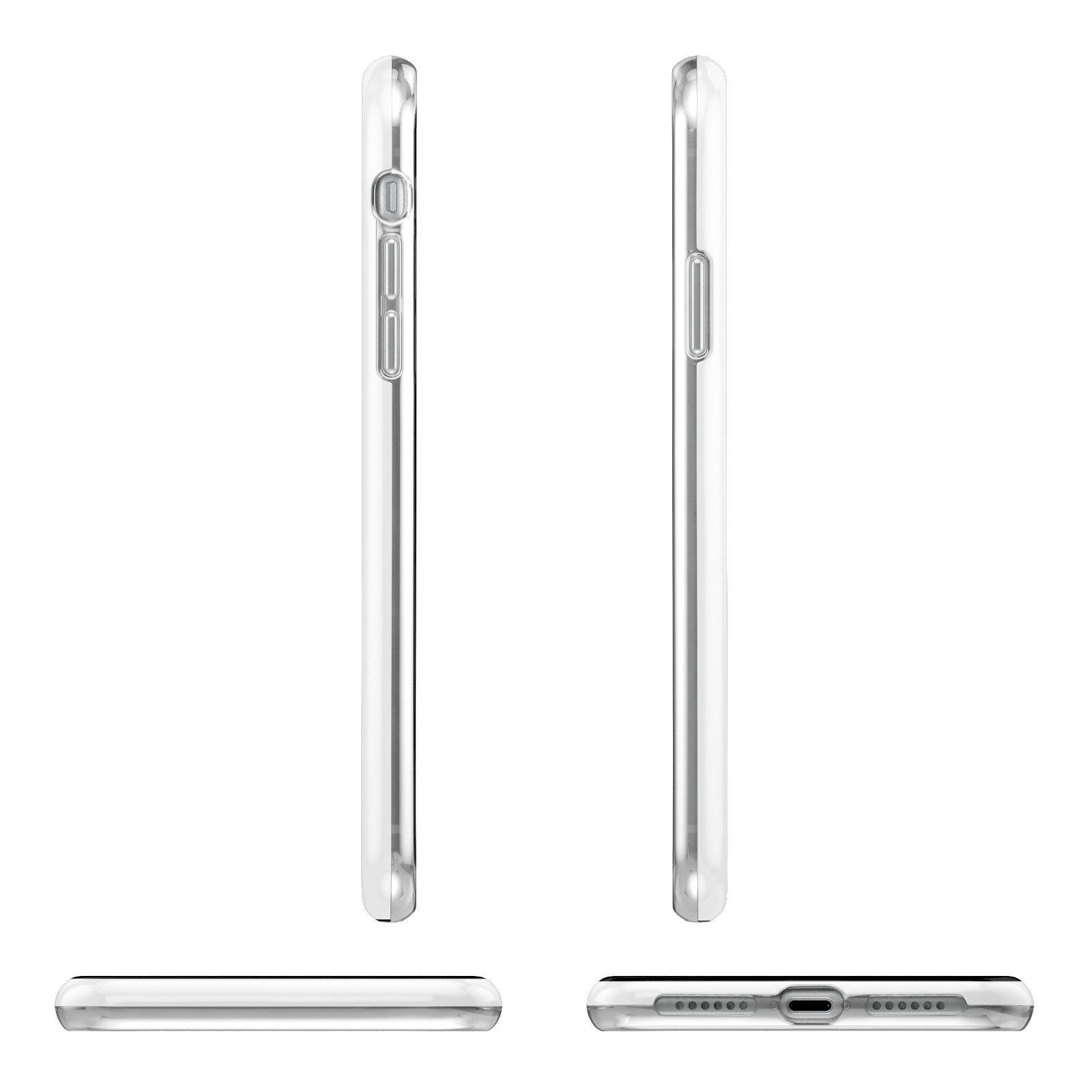 Black White Striped Boo iPhone 11 Pro 3D Tough Case Angle Images