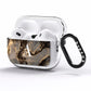 Black and Gold Marble AirPods Pro Clear Case Side Image