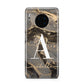 Black and Gold Marble Huawei Mate 30