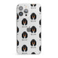 Black and Tan Coonhound Icon with Name iPhone 13 Pro Max Clear Bumper Case