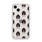 Black and Tan Coonhound Icon with Name iPhone 14 Clear Tough Case Starlight