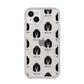 Black and Tan Coonhound Icon with Name iPhone 14 Plus Glitter Tough Case Starlight