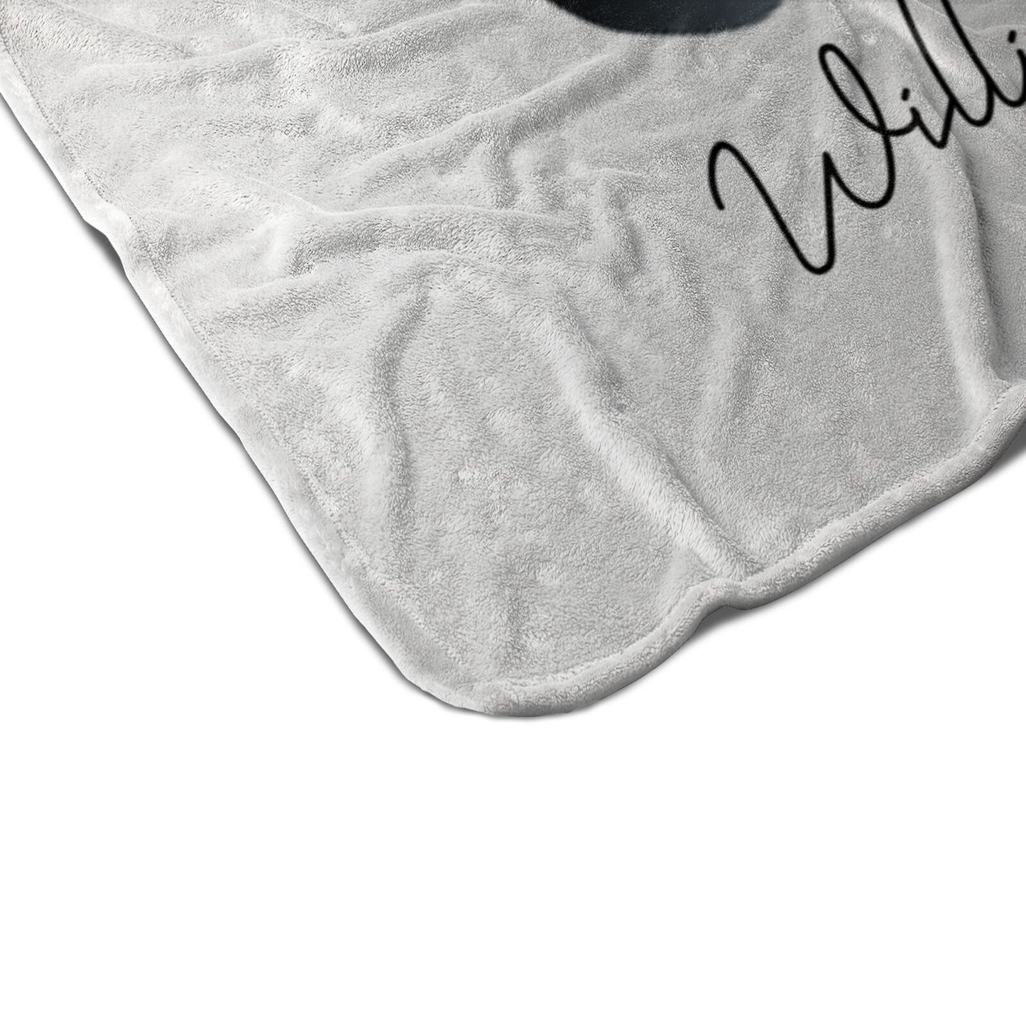 Black and Tan Coonhound Personalised Fleece Blanket Edging