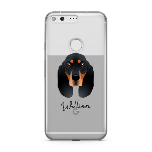 Black and Tan Coonhound Personalised Google Pixel Case