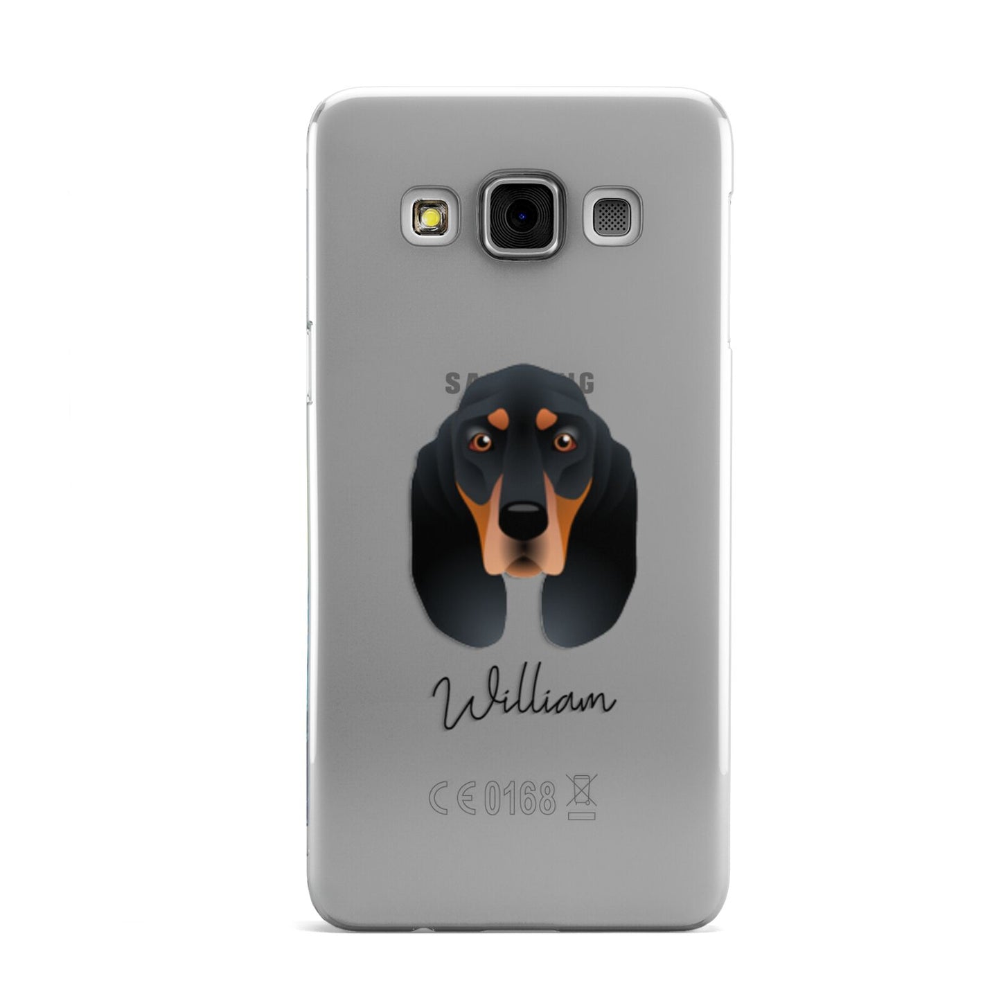 Black and Tan Coonhound Personalised Samsung Galaxy A3 Case