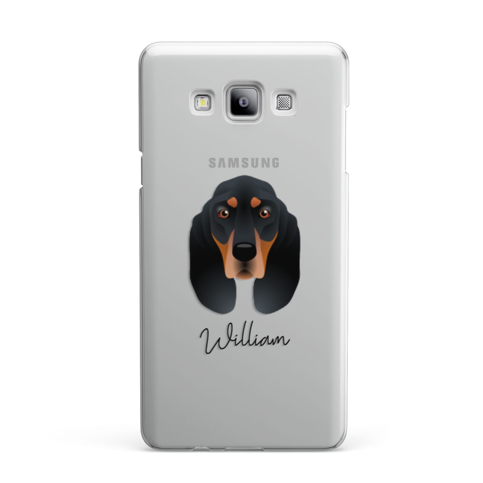 Black and Tan Coonhound Personalised Samsung Galaxy A7 2015 Case