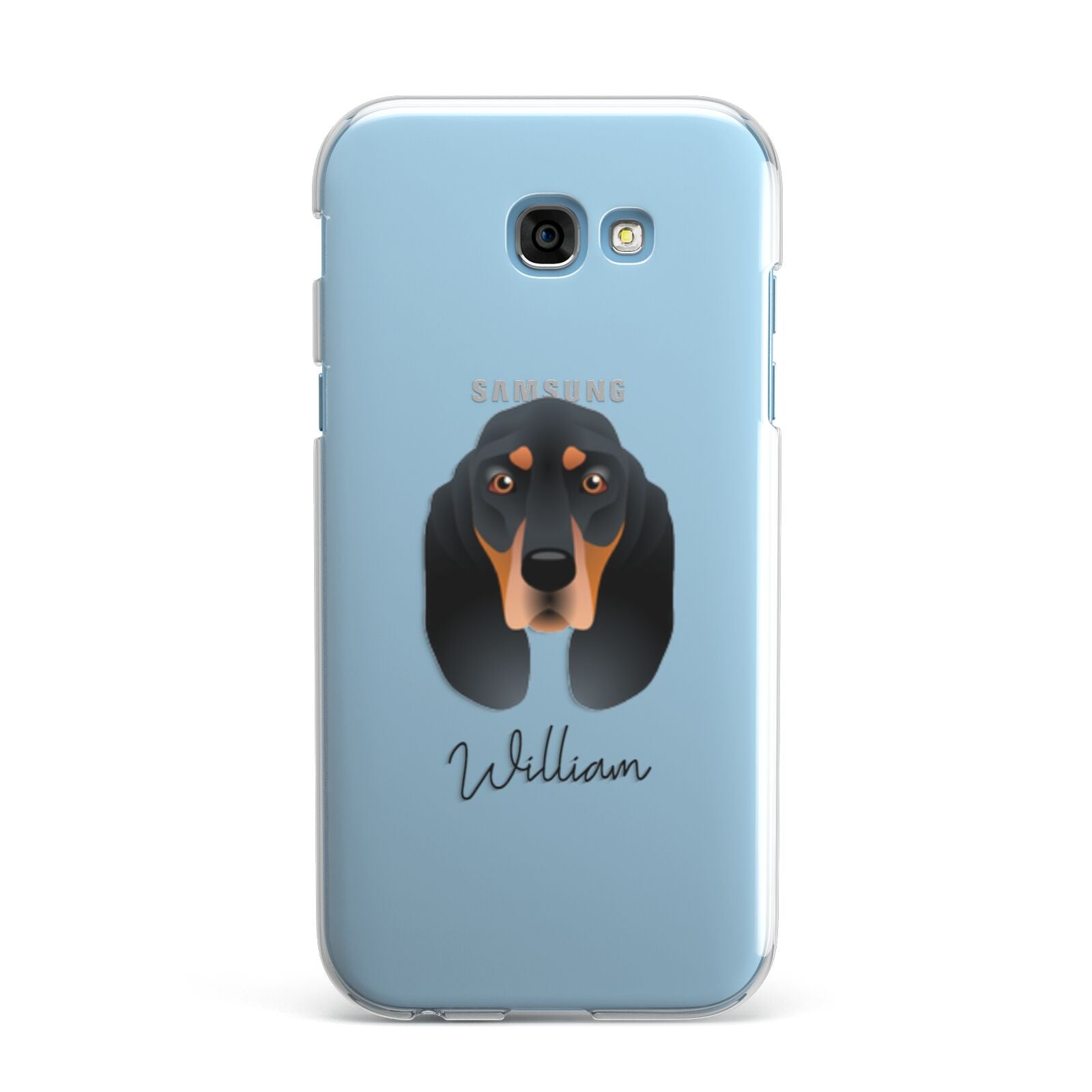 Black and Tan Coonhound Personalised Samsung Galaxy A7 2017 Case