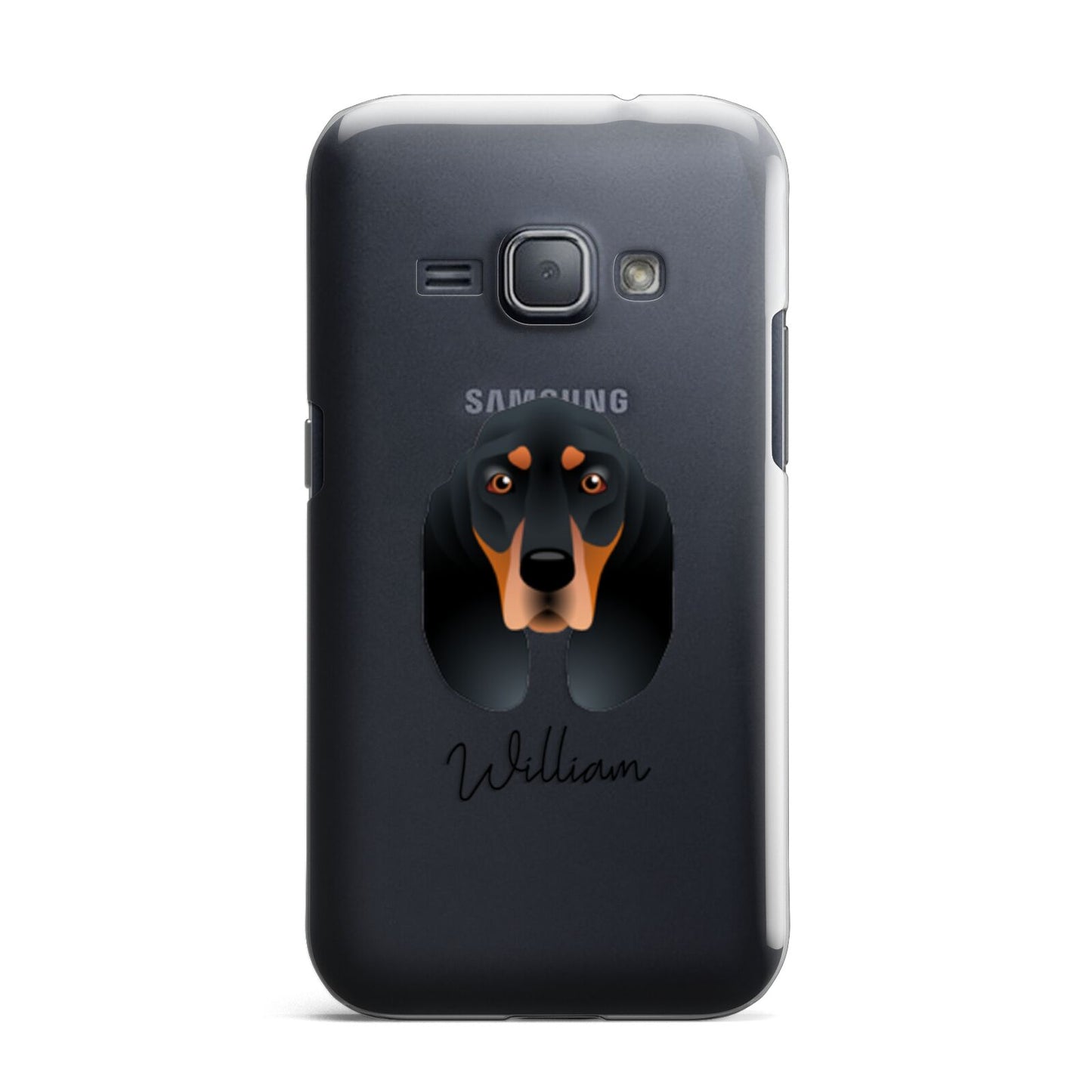 Black and Tan Coonhound Personalised Samsung Galaxy J1 2016 Case
