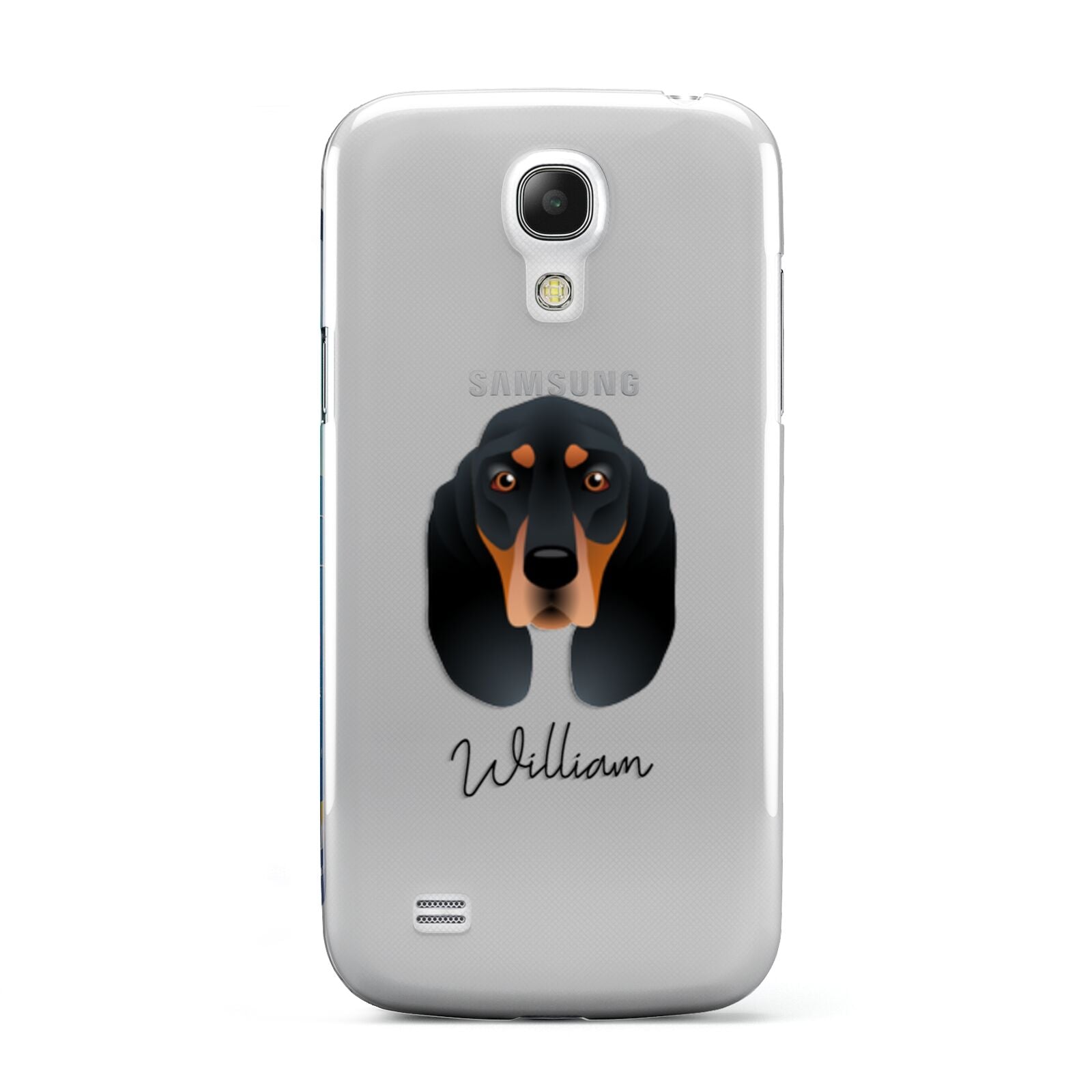 Black and Tan Coonhound Personalised Samsung Galaxy S4 Mini Case