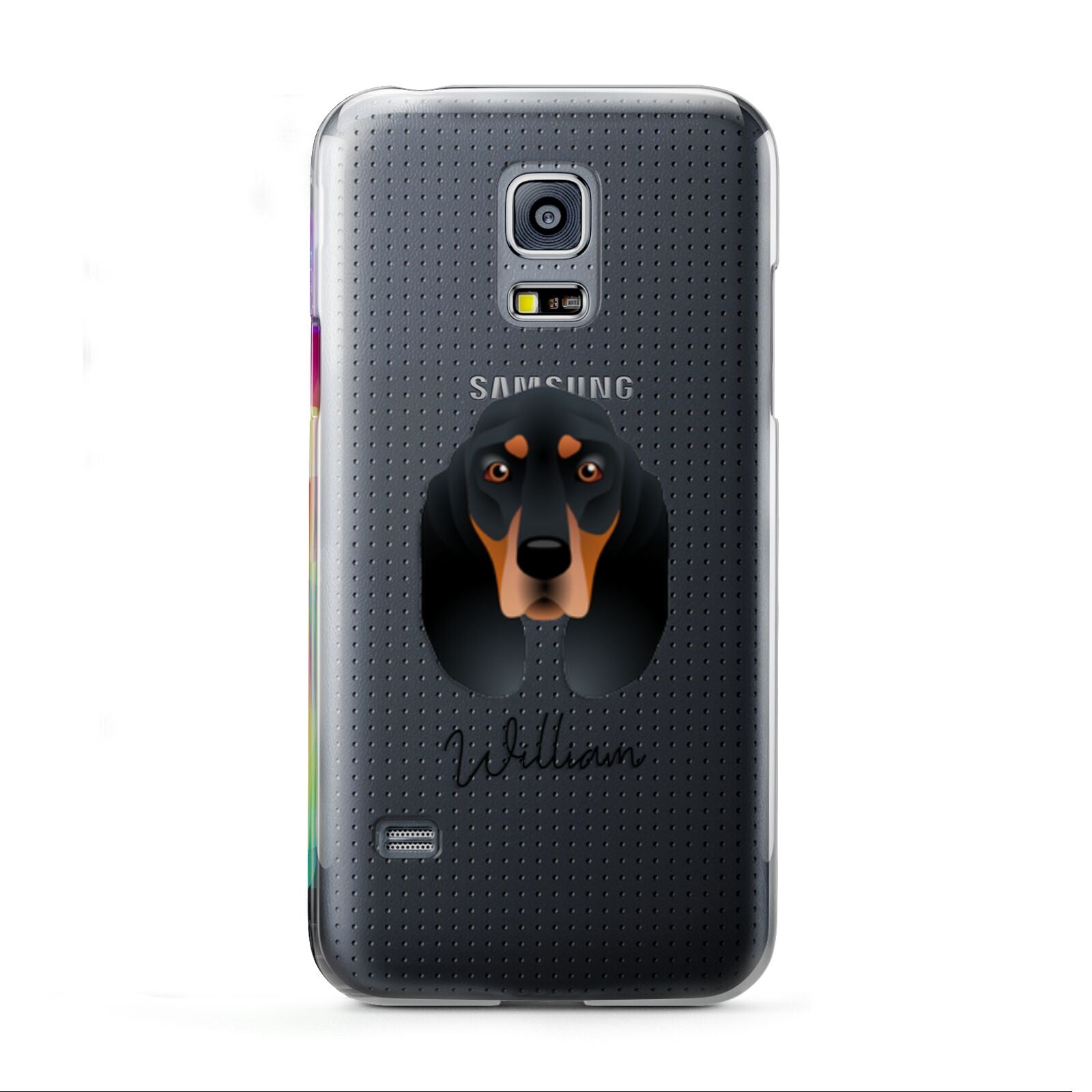 Black and Tan Coonhound Personalised Samsung Galaxy S5 Mini Case