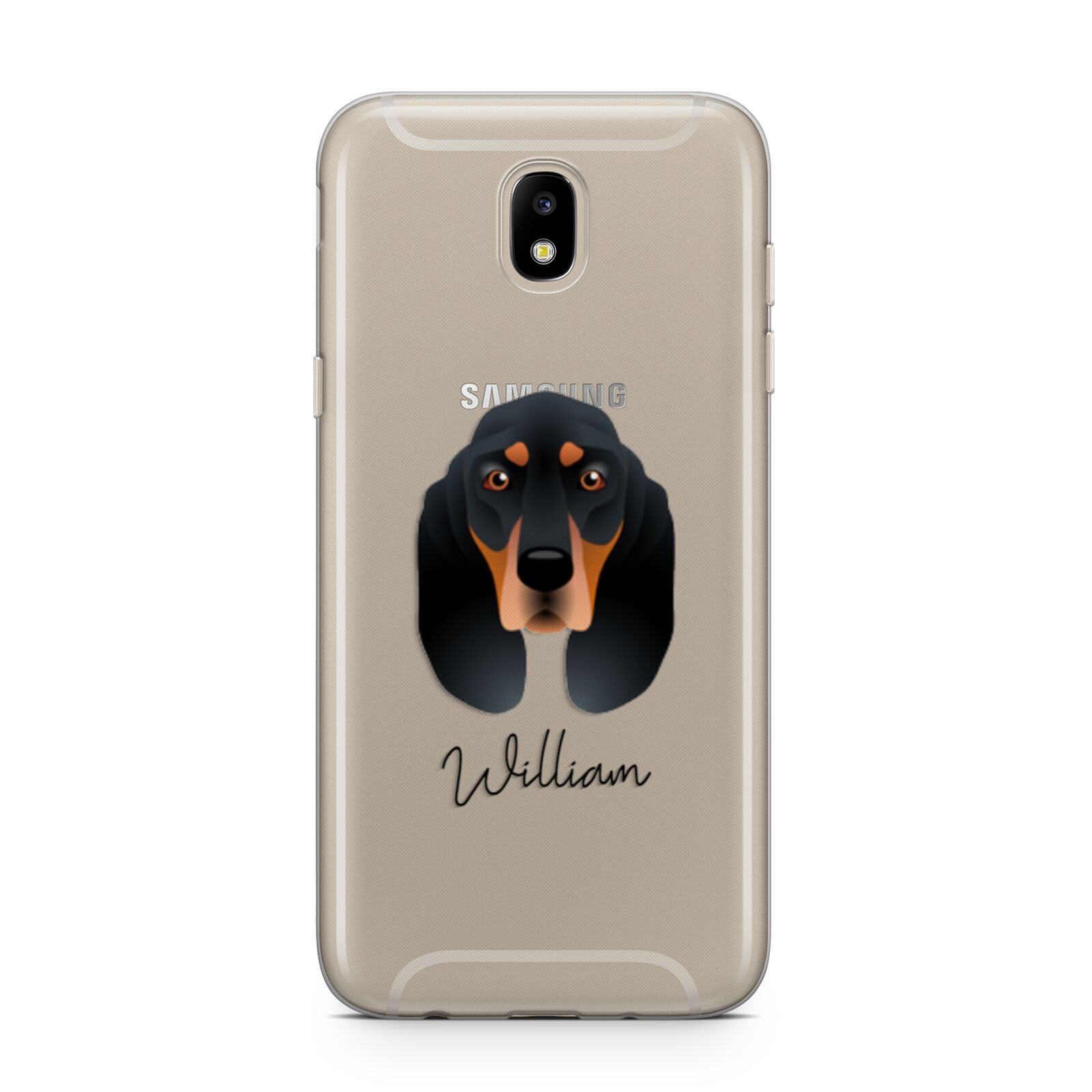 Black and Tan Coonhound Personalised Samsung J5 2017 Case