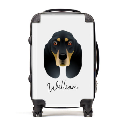 Black and Tan Coonhound Personalised Suitcase