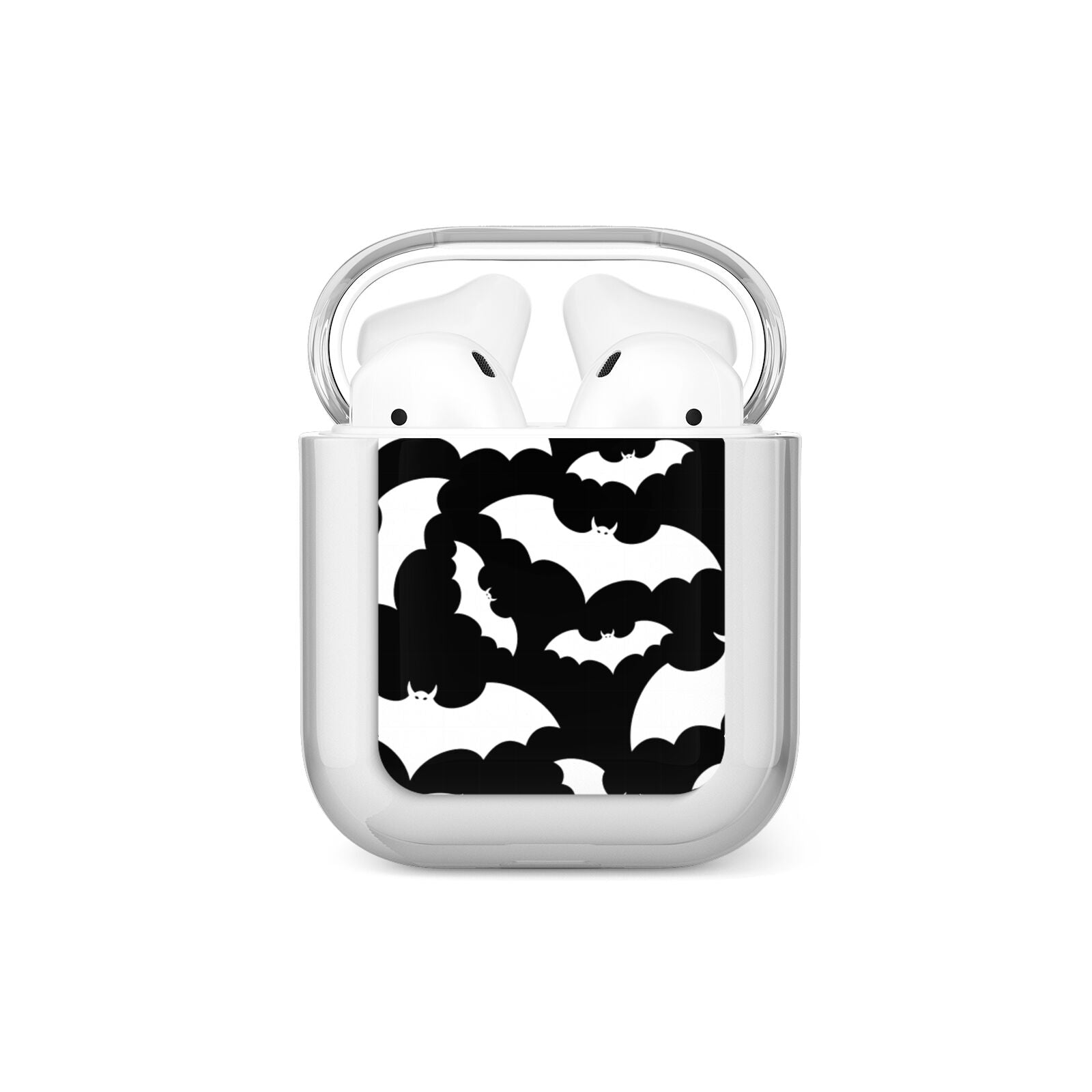 Black and White Bats AirPods Case
