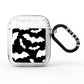 Black and White Bats AirPods Glitter Case