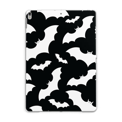 Black and White Bats Apple iPad Silver Case