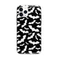 Black and White Bats Apple iPhone 11 Pro Max in Silver with Bumper Case
