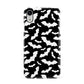 Black and White Bats Apple iPhone XR White 3D Snap Case