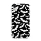 Black and White Bats Apple iPhone XR White 3D Tough Case