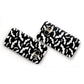 Black and White Bats Samsung Galaxy Case Flat Overview