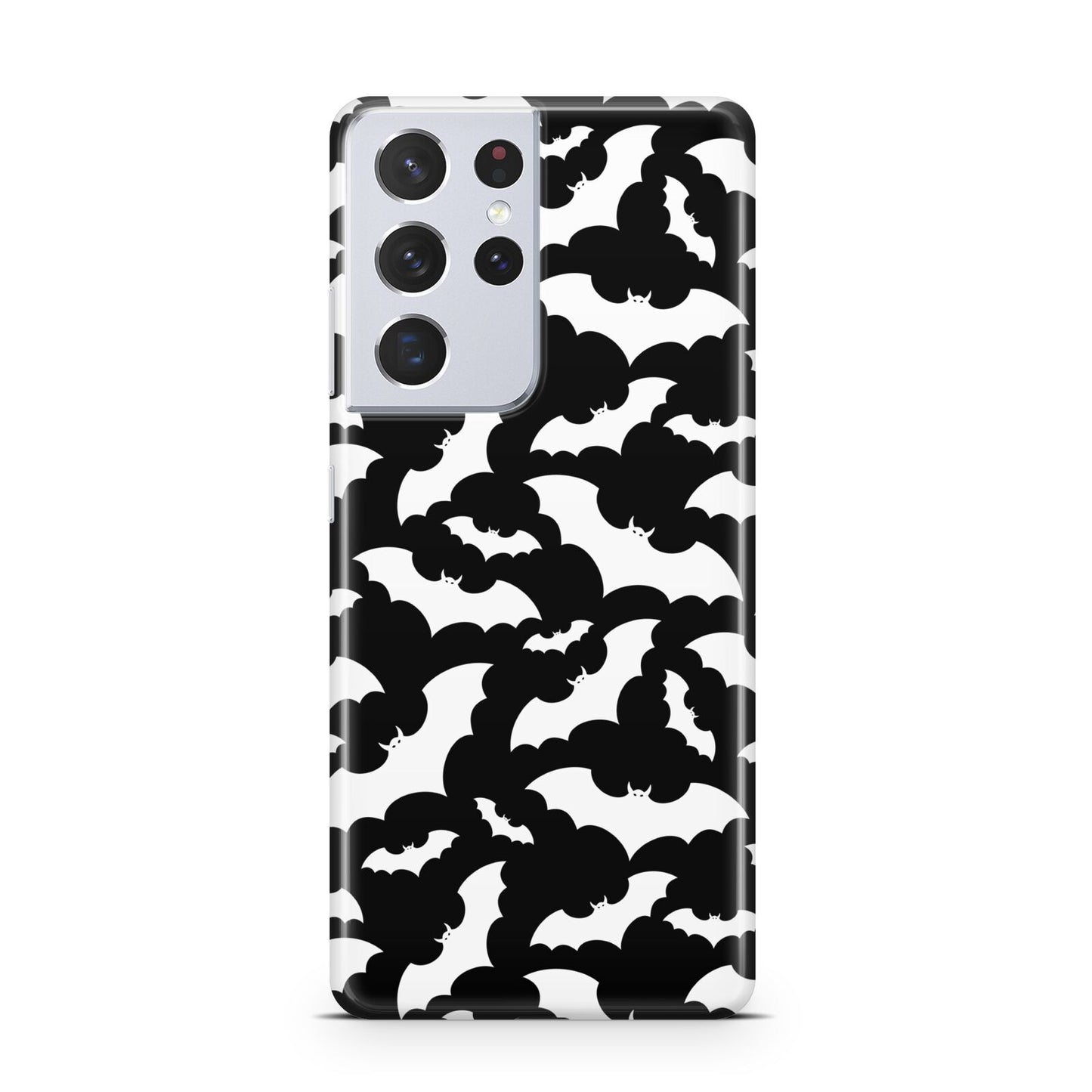 Black and White Bats Samsung S21 Ultra Case