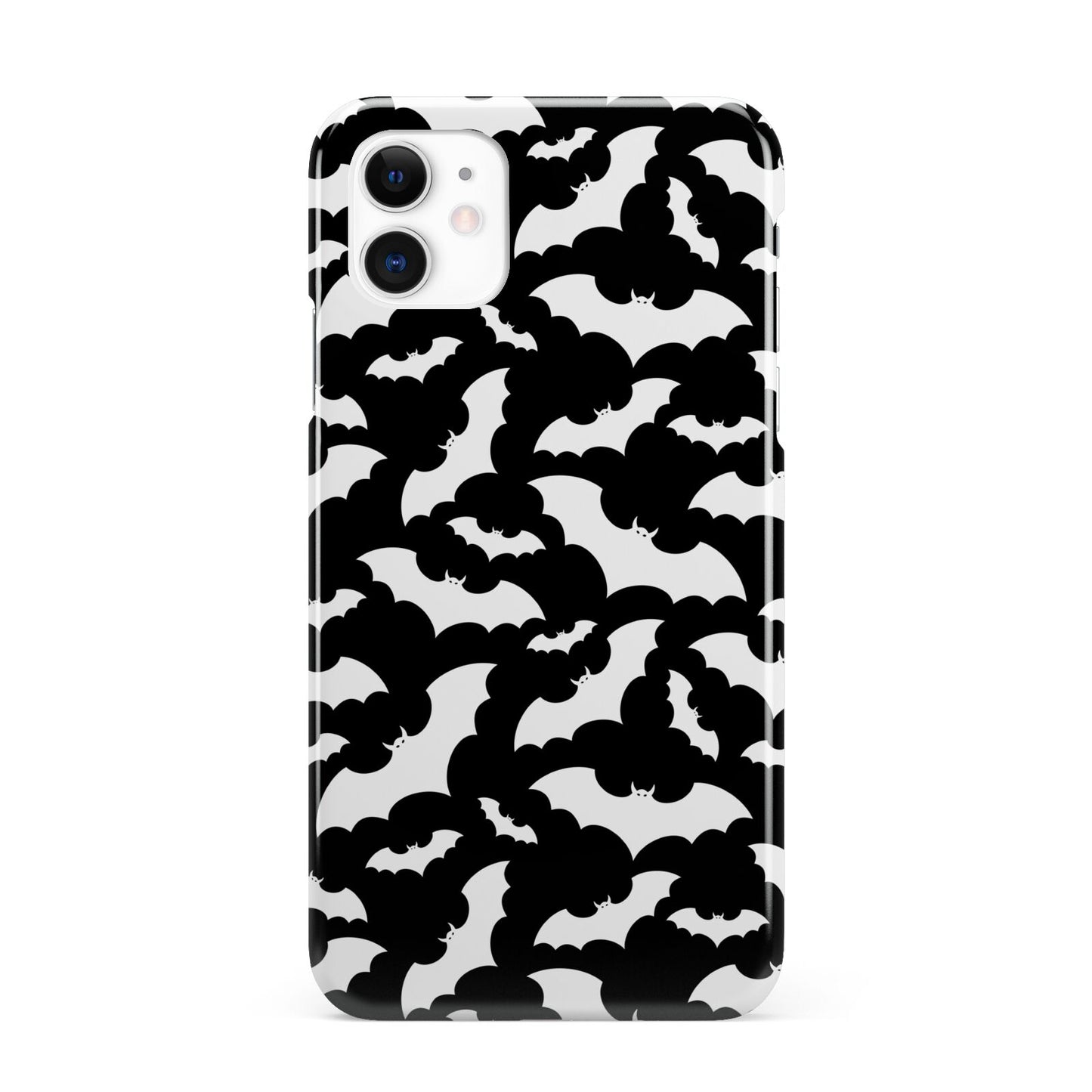 Black and White Bats iPhone 11 3D Snap Case