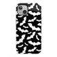 Black and White Bats iPhone 13 Full Wrap 3D Tough Case