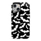 Black and White Bats iPhone 13 Mini Full Wrap 3D Tough Case