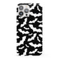 Black and White Bats iPhone 13 Pro Max Full Wrap 3D Snap Case
