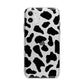 Black and White Cow Print Apple iPhone 11 in White with Bumper Case