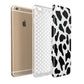 Black and White Cow Print Apple iPhone 6 Plus 3D Tough Case