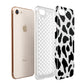 Black and White Cow Print Apple iPhone 7 8 3D Tough Case Expanded View